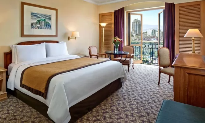 Junior Suites offer a sitting area and balcony