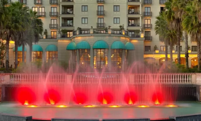 Fountain in front of Sheraton Addis Ababa