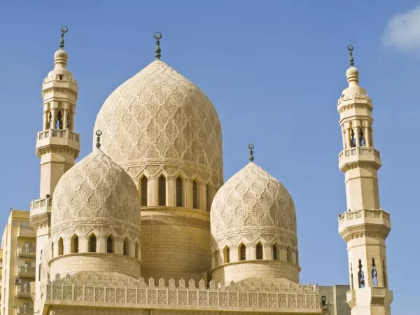 Ornate mosque in Alexandria