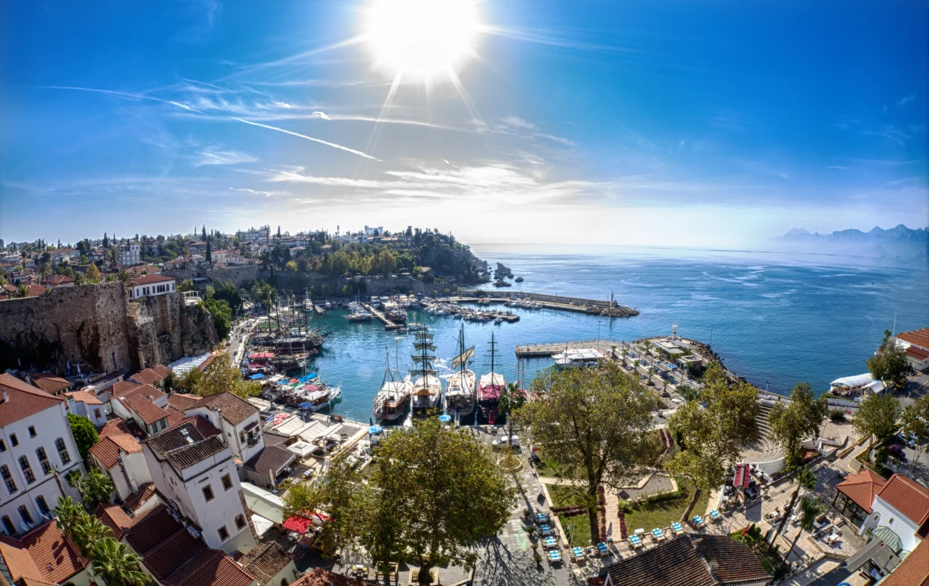 Old town harbor of Antalya