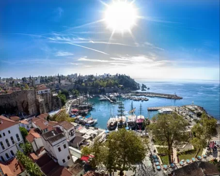 Old town harbor of Antalya