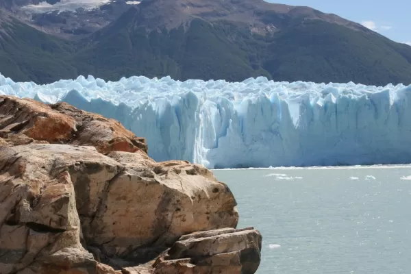 Glacial ice meets the sea at the end of the Earth