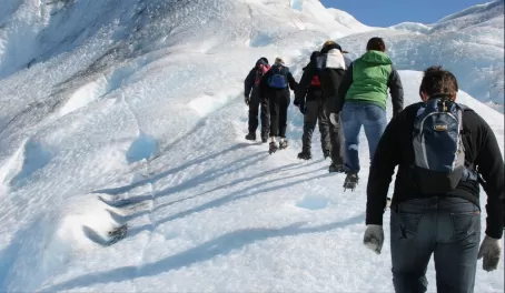 Trekking up the Perito Moreno Glacier