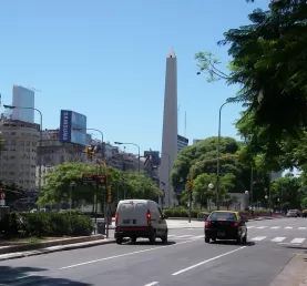 Obelisk on Avenue De Mayo
