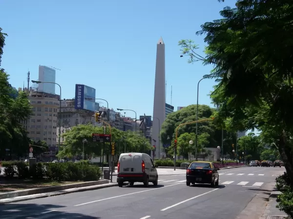 Obelisk on Avenue De Mayo