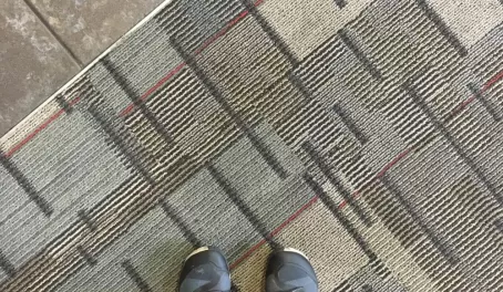 Feeling grounded half-way between my million flights