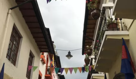 Street wandering in old city Quito