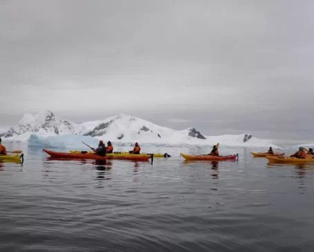 Kayaking on silky Antarctica waters - nothing like it.