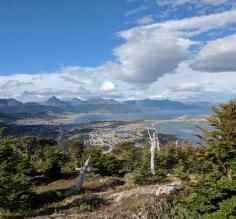 View of Ushuaia from our horseback ride.
