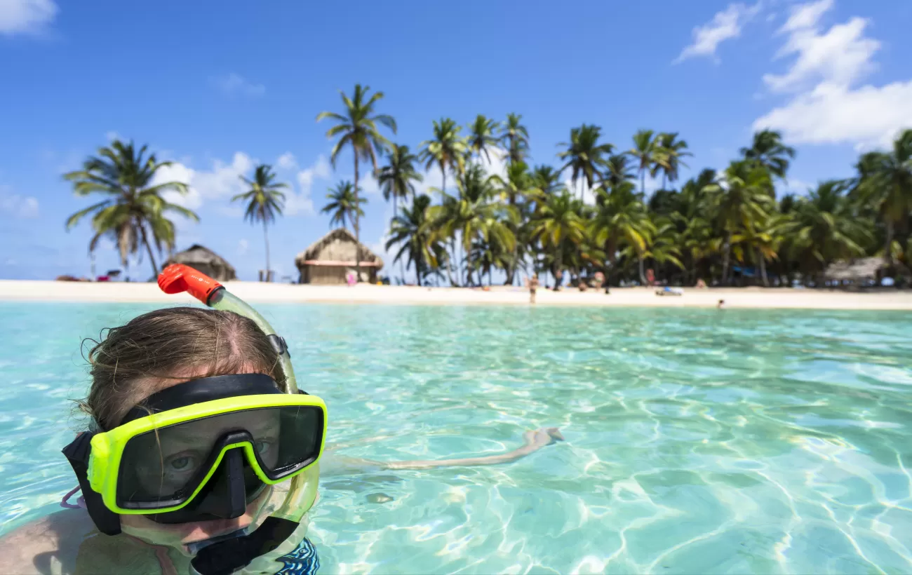 Snorkeling off the coast of Panama