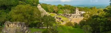 Maya ruins at Palenque, Chiapas, Mexico