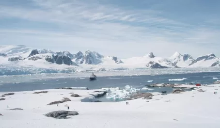 Pristine Antarctic landscape