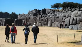 Touring Sacsayhuaman fortress