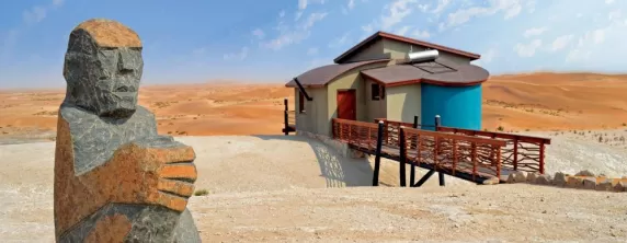 Unique art and architecture found throughout the grounds of Desert Breeze