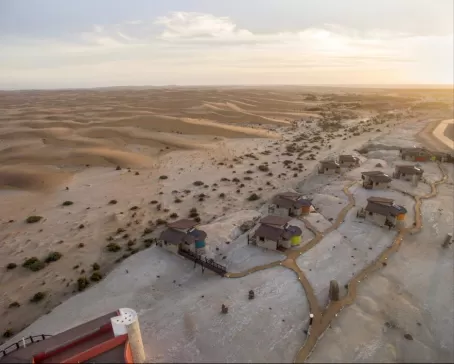 Desert Breeze Lodge is surrounded by Namibia's vast desert