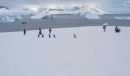 Pristine Antarctic landscape