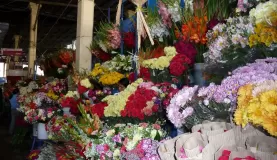 Beautiful floral arrangements at the local San Pedro Market 