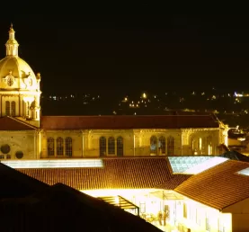 A view from my room.... Cuenca by night....