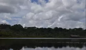 Sacha across the lake