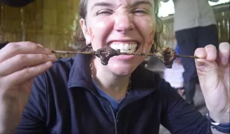 Yum! Grubs!