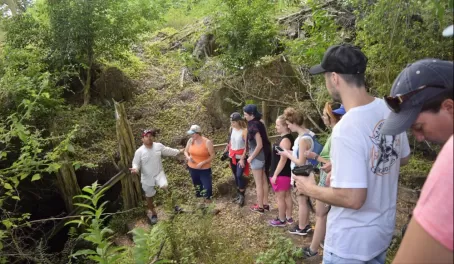 About to enter the lava tunnel