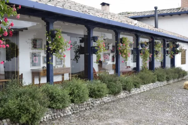 Colorful colonnade