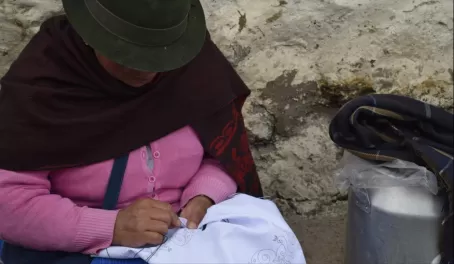 Embroidery is an significant part of local life in Ibarra
