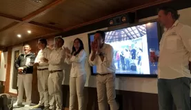 Giving our wonderful guides a round of applause!
