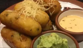 Giant Fried Potato Puffs