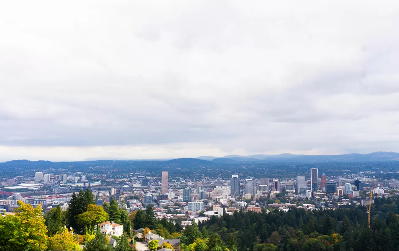 Portland as seen from the Pittock Mansion