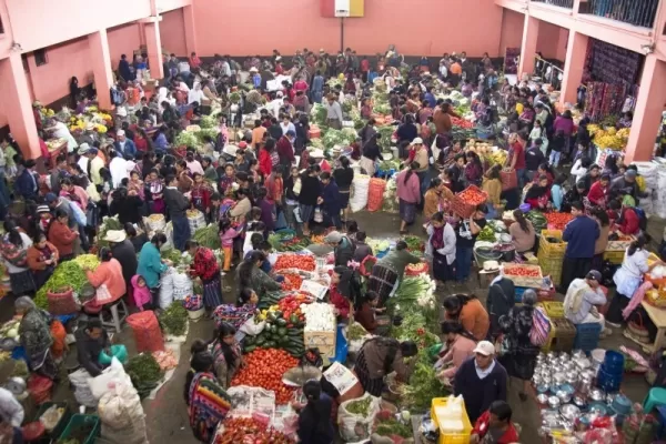 Produce market at Chichicastenango