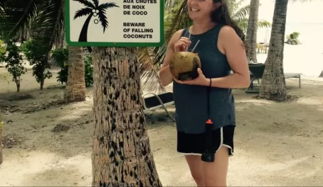 Watch for falling coconuts.