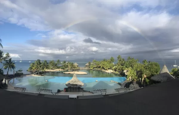 Rainbow welcoming committee