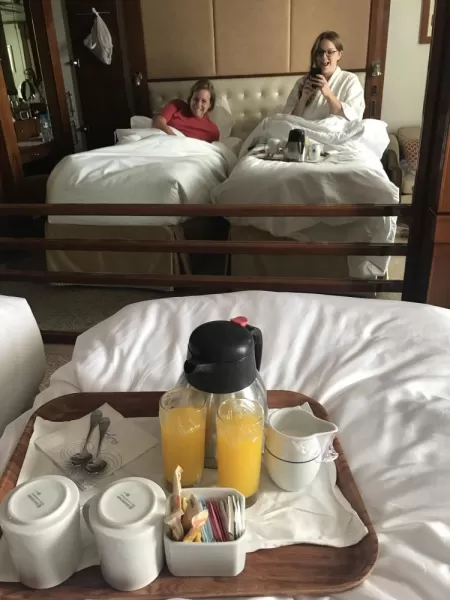 Coffee & OJ room service? Sure!