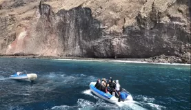Isabela: Punta Vicente Roca - about to snorkel with penguins!
