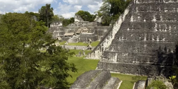 The ruins at Tikal