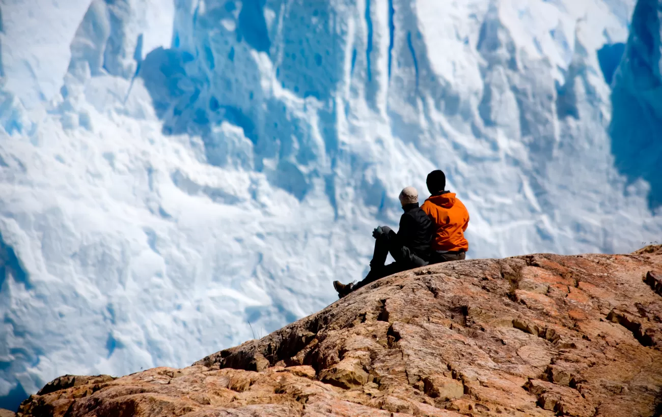 Taking in close-up views of glaciers