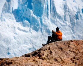 Taking in close-up views of glaciers