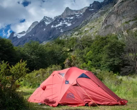 Campsite on O Trek in Torres del Paine