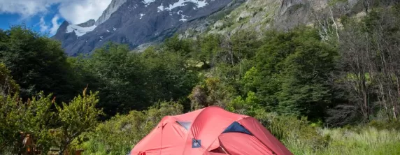 Campsite on O Trek in Torres del Paine