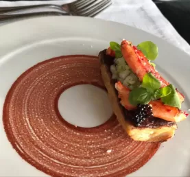 The spectacular food at Remota Lodge