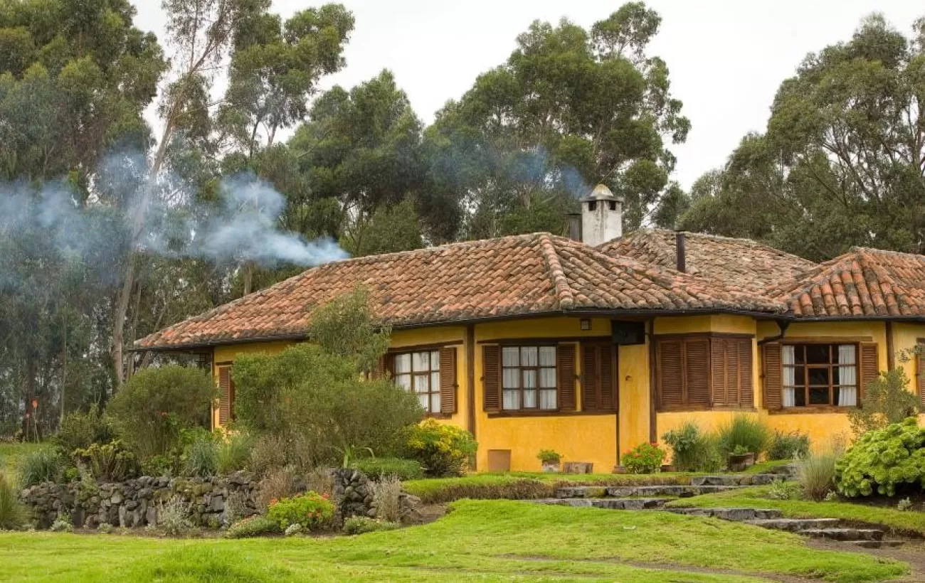 Another view of the beautiful Inca House at Hacienda San Augustin de Callo