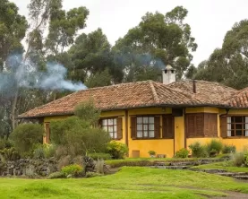 Another view of the beautiful Inca House at Hacienda San Augustin de Callo