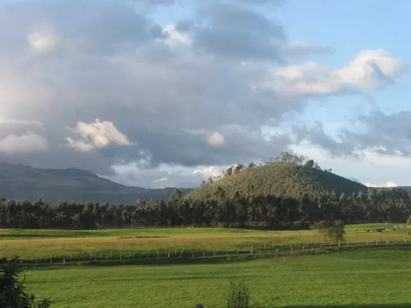 A beautiful day in the Ecuadorian Andes at the Hacienda San Agustin de Callo