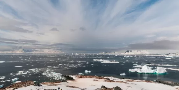 Hiking in Antarctica is rewarded with spectacular views