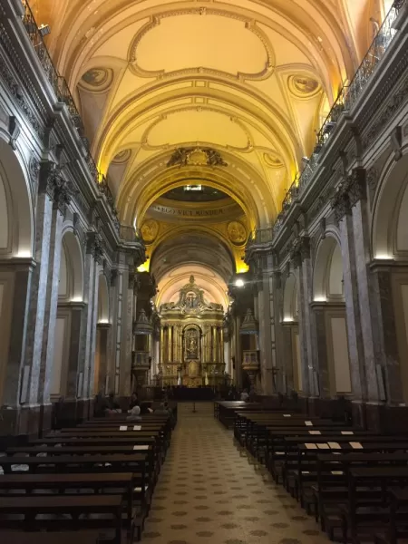 The stunning interior of the Buenos Aires Metropolitan Cathedral