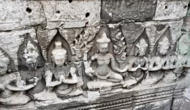 Bas relief, Angkor Archaeological Park, Cambodia