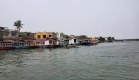 On the ferry back to Hoi An, Vietnam