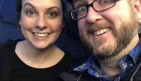 The adventure begins! On a plane - and child free!!!