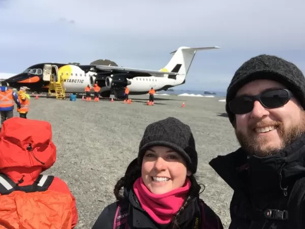 Our penguin plane back to Chile